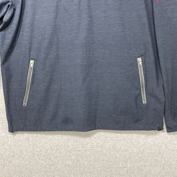 LinkSoul Pullover Mens Extra Large 1/4 Zip Blue Golf Lightweight Activewear V1 - Picture 3 of 11